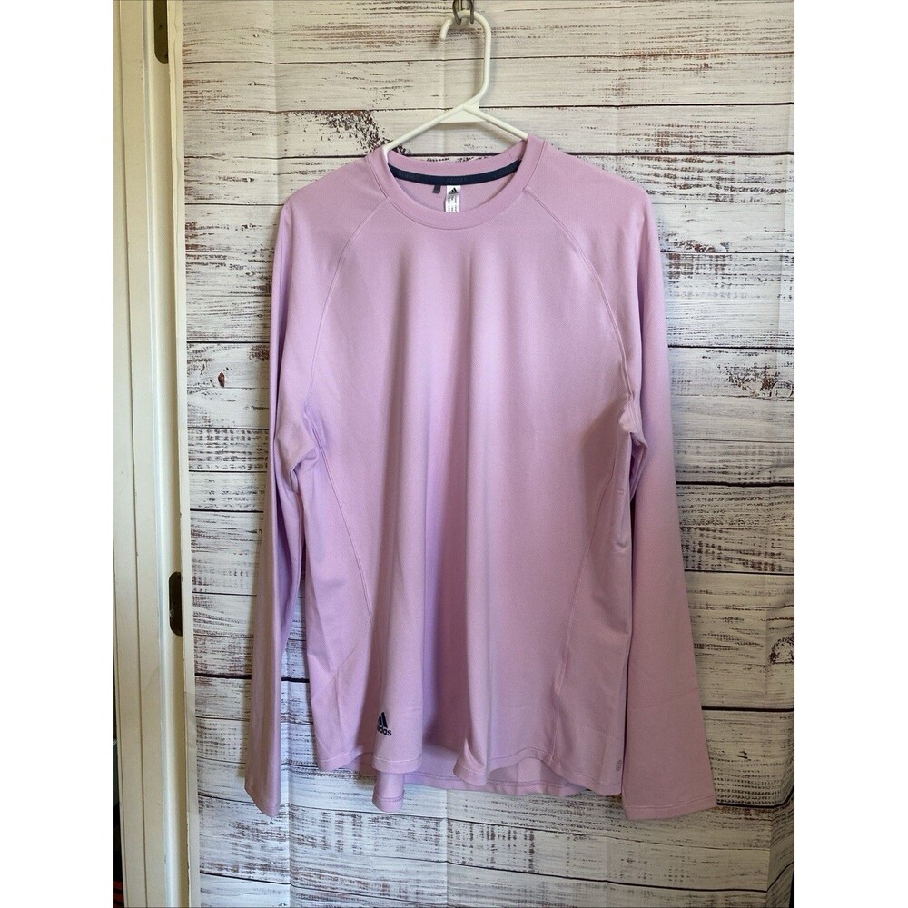 ADIDAS XL Running Workout Pink/purple  Crew Neck Long Sleeve Top Shirt